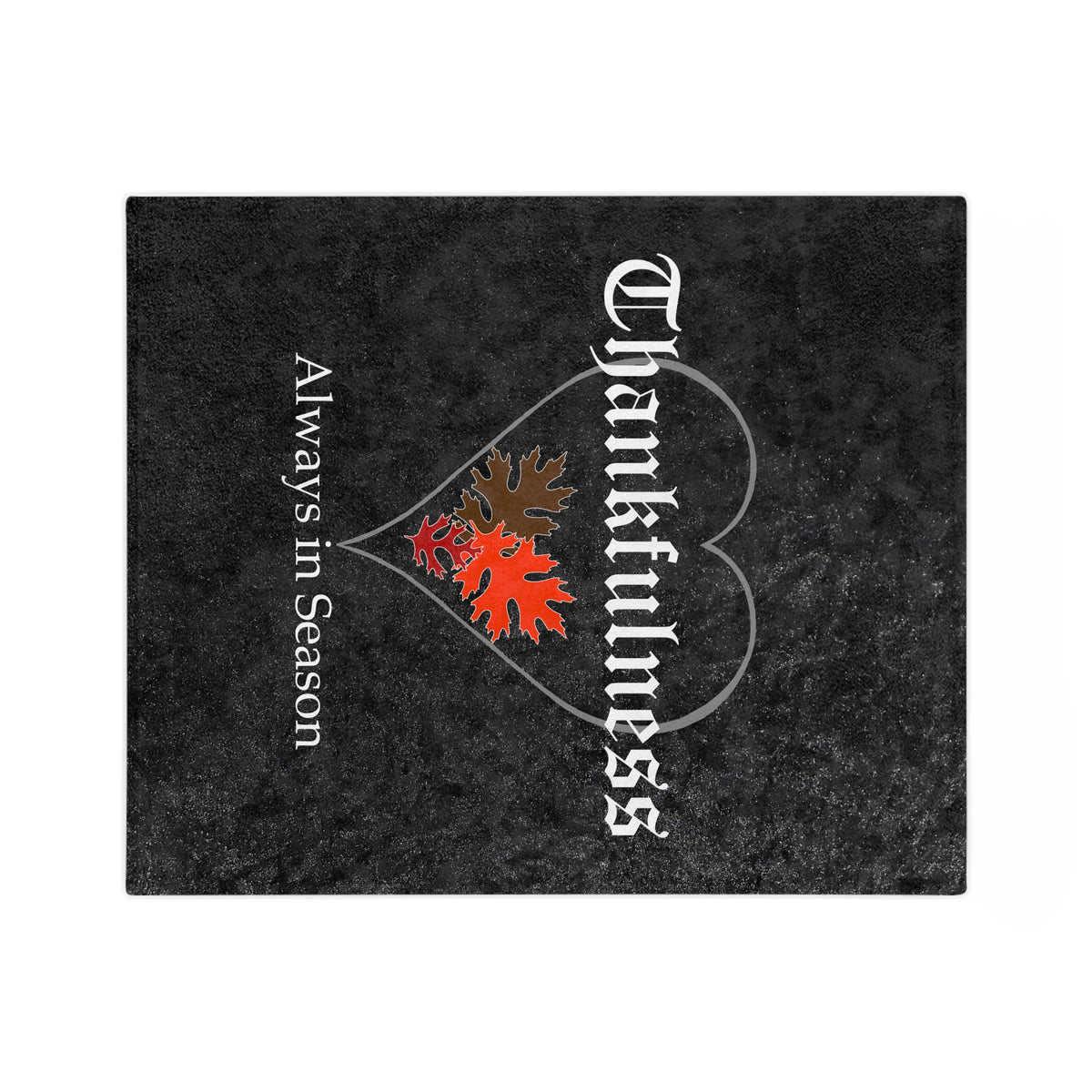Velveteen Microfiber Blanket - Thankful Heart