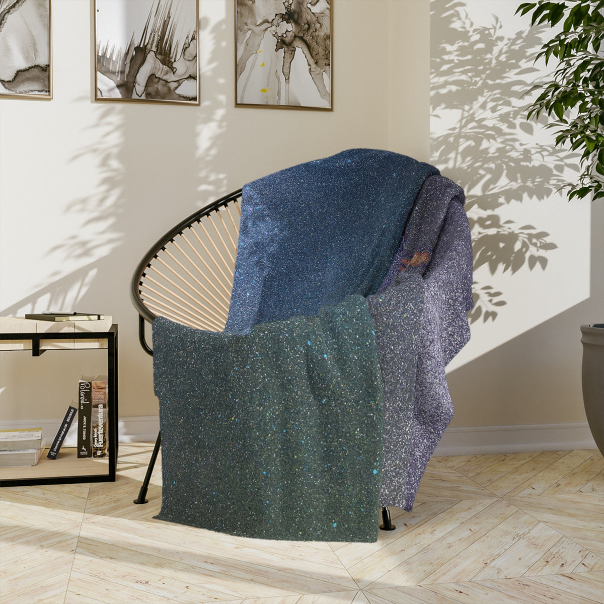 Velveteen Microfiber Blanket - Aurora Four Elements Sun