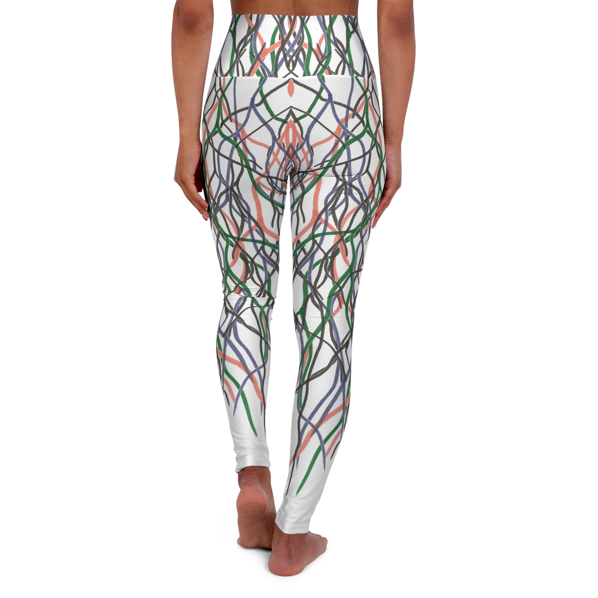 High Waisted Yoga Leggings Fall Roots