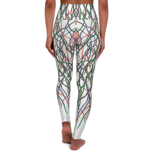 High Waisted Yoga Leggings - Fall Roots