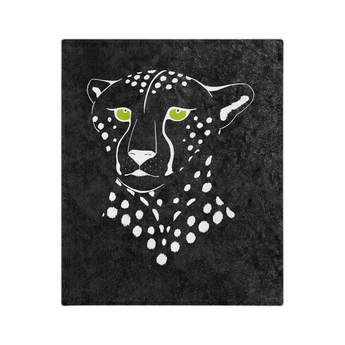 Velveteen Microfiber Blanket- Cheetah, Inverted