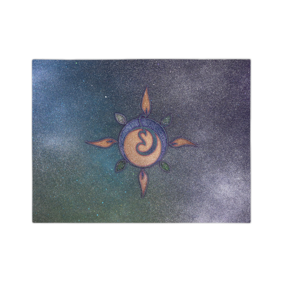 Velveteen Microfiber Blanket - Aurora Four Elements Sun