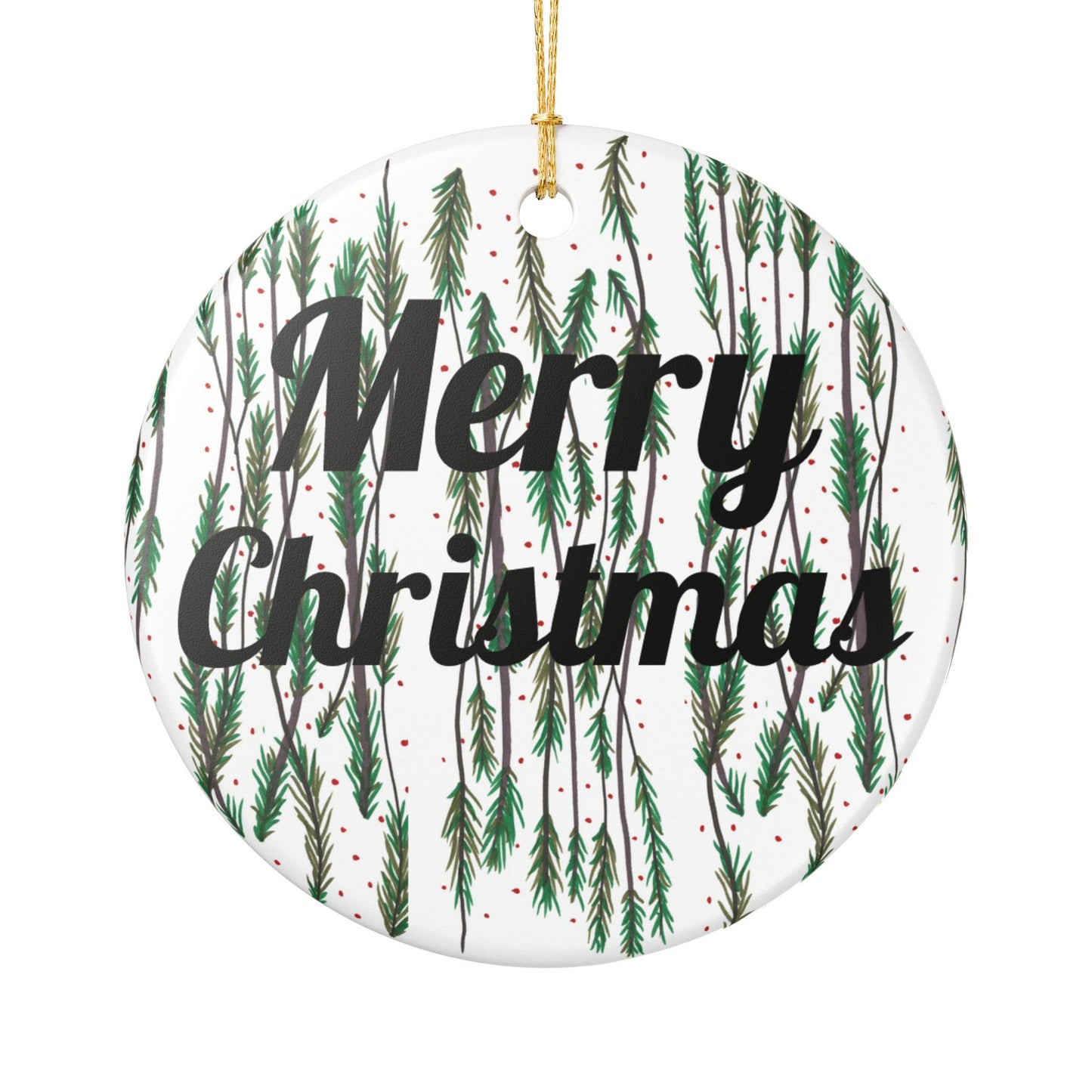 Ceramic Decoration Ornament - Pine Tree Confetti