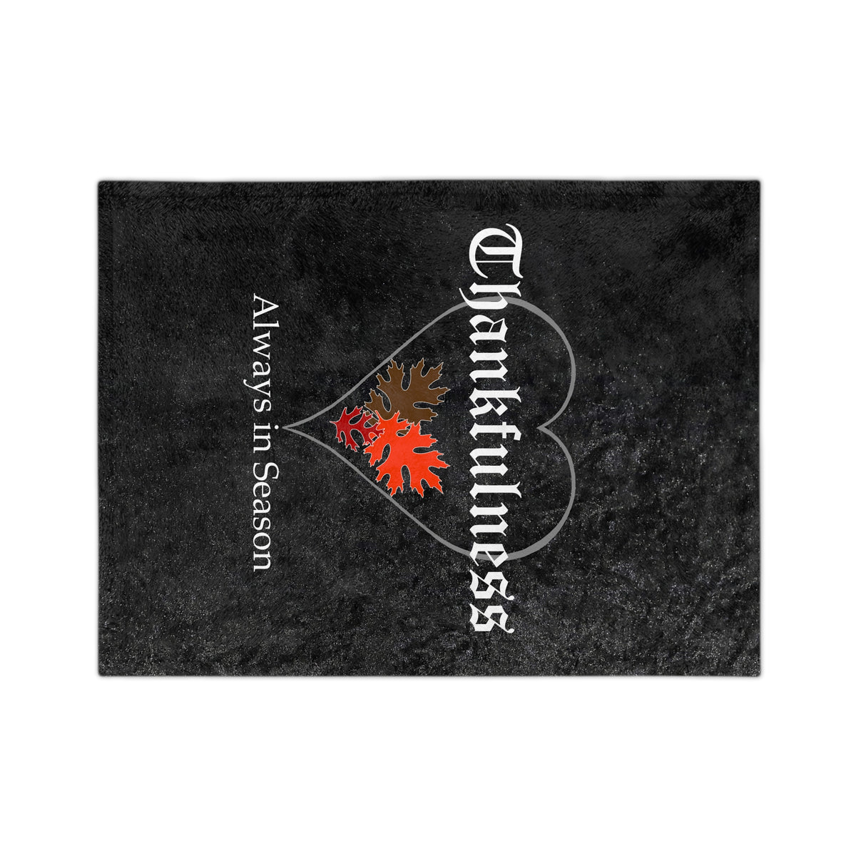 Velveteen Microfiber Blanket - Thankful Heart