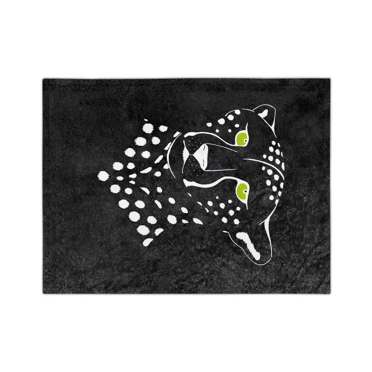 Velveteen Microfiber Blanket- Cheetah, Inverted