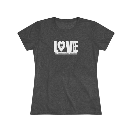 Women's Triblend Tee - Lion Love