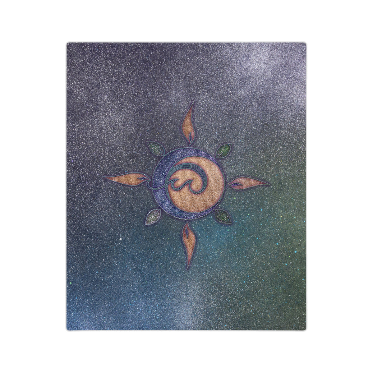 Velveteen Microfiber Blanket - Aurora Four Elements Sun