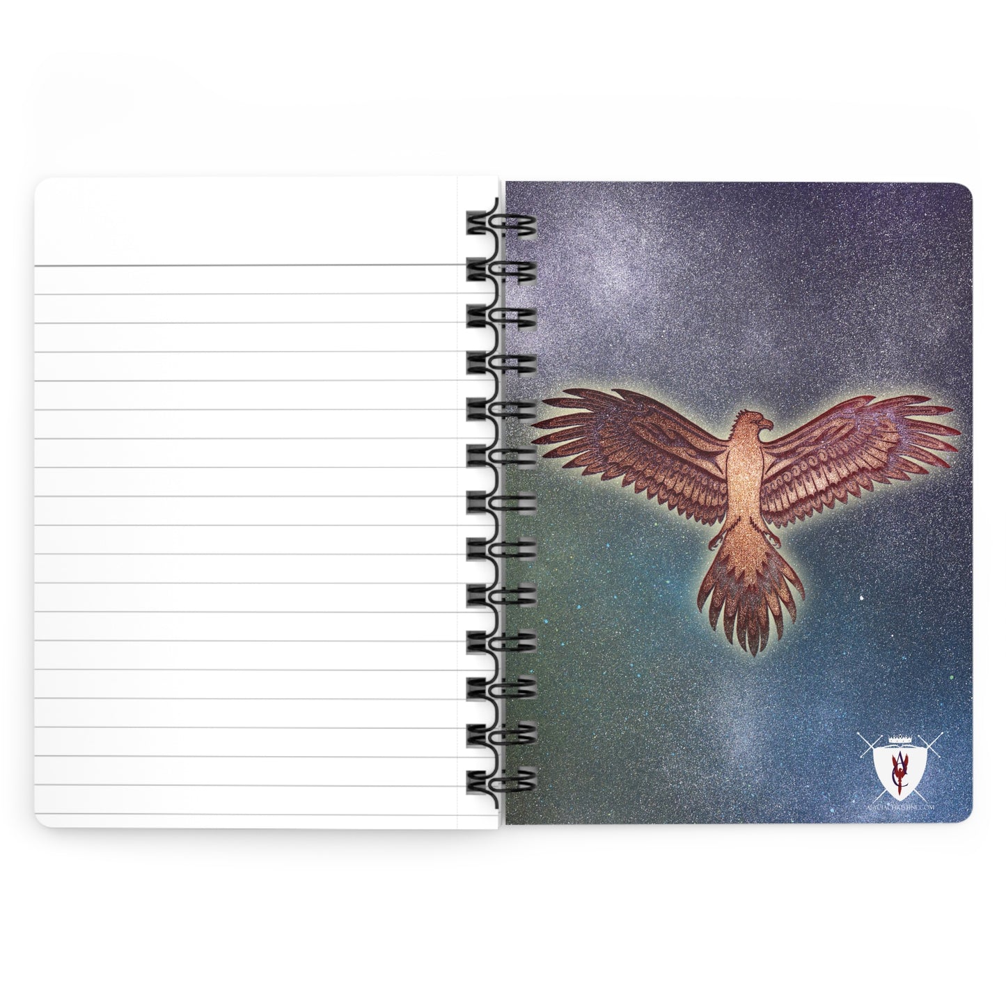 Spiral Bound Notebook - Aurora Phoenix Rising From The Inferno