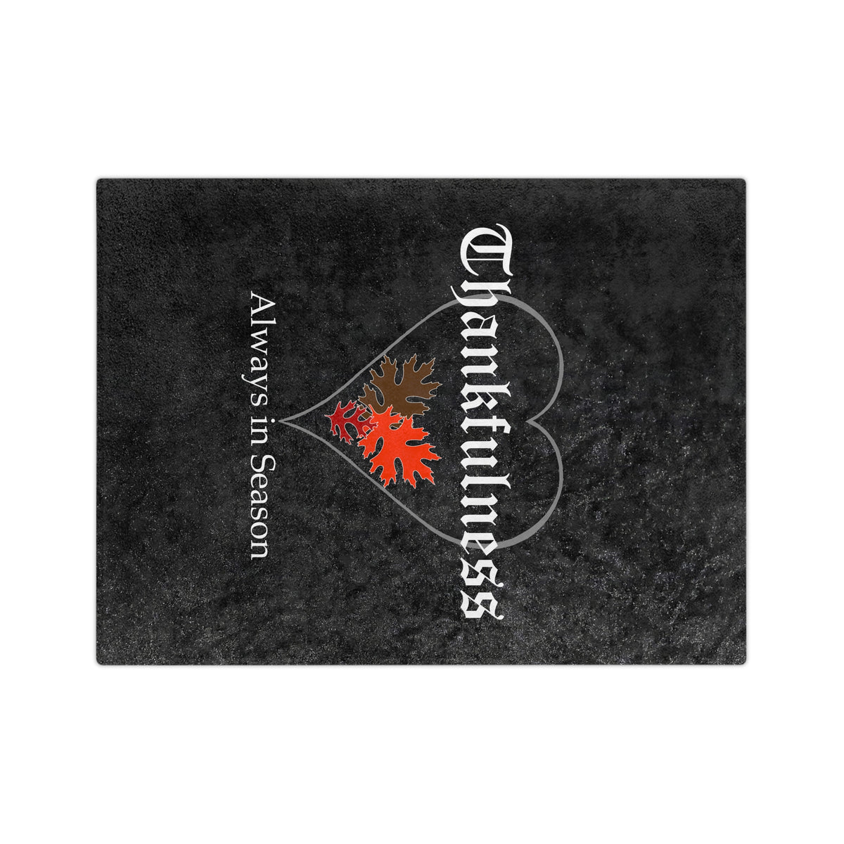 Velveteen Microfiber Blanket - Thankful Heart