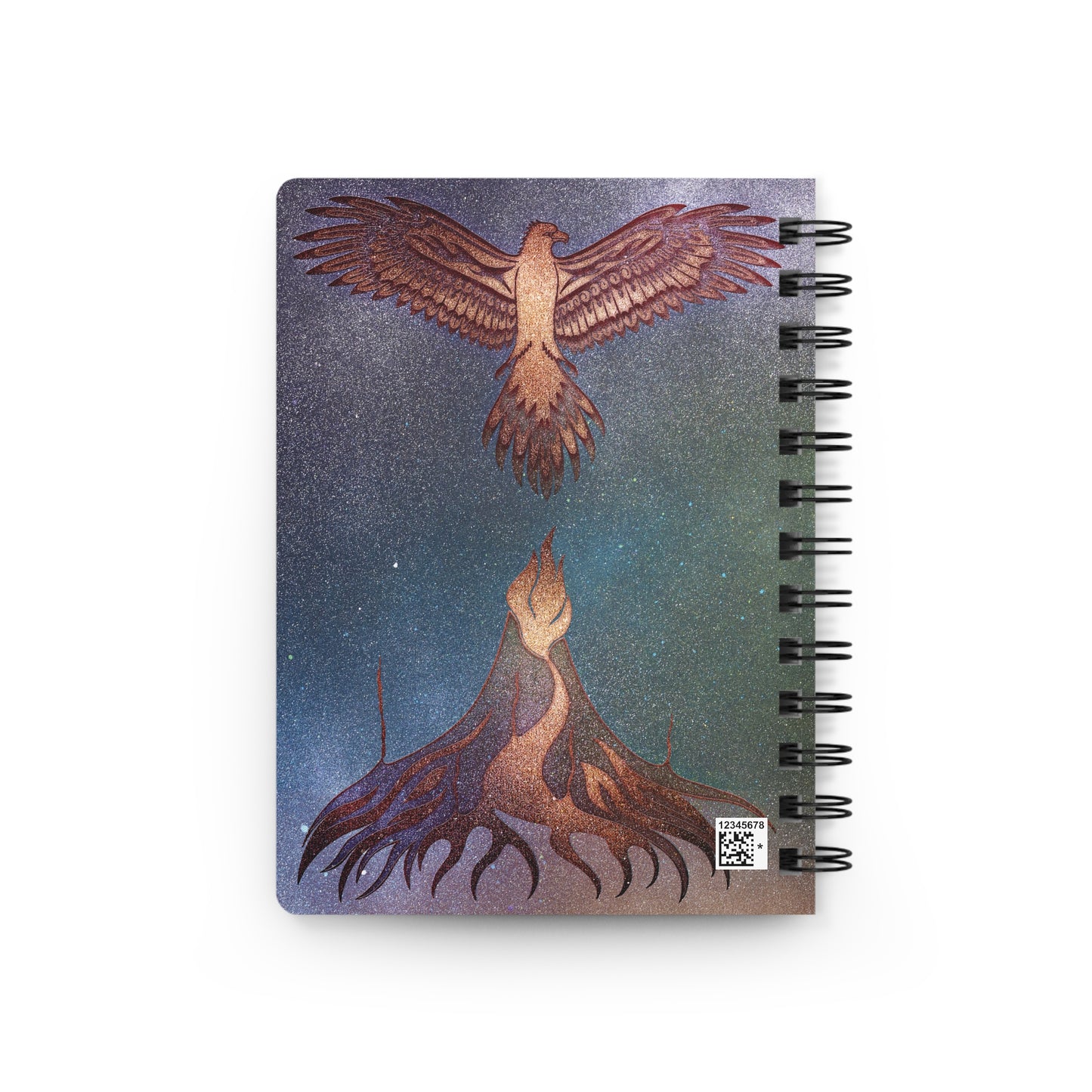Spiral Bound Notebook - Aurora Phoenix Rising From The Inferno