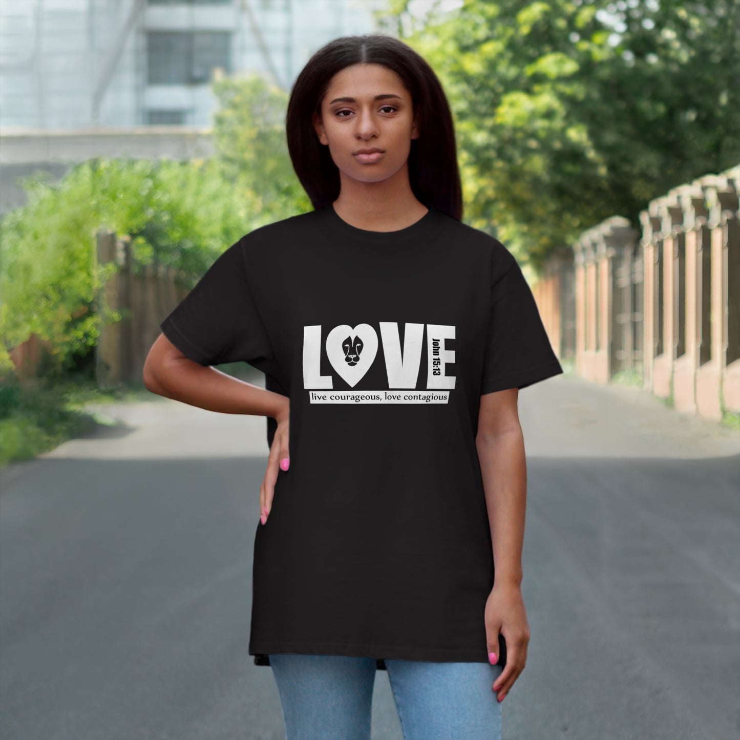 Men's Jersey T-shirt - Lion Love