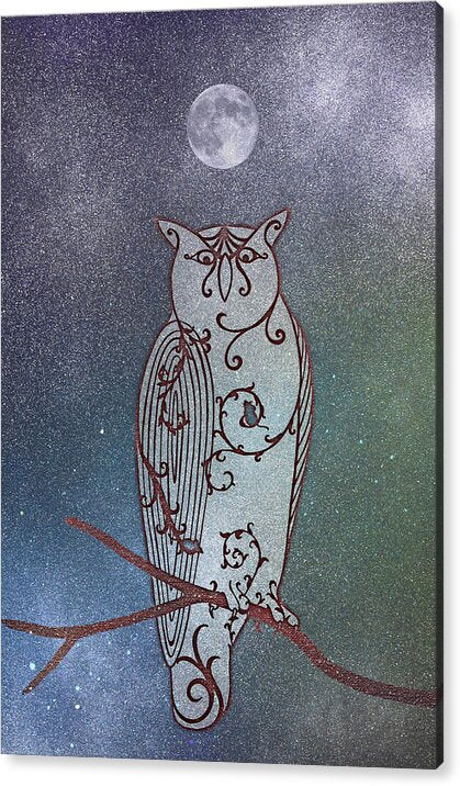 Aurora Ivy Owl - Acrylic Print