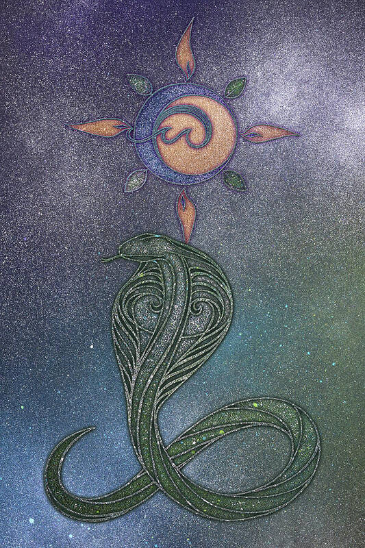 Genesis Sun and Serpent - Art Print