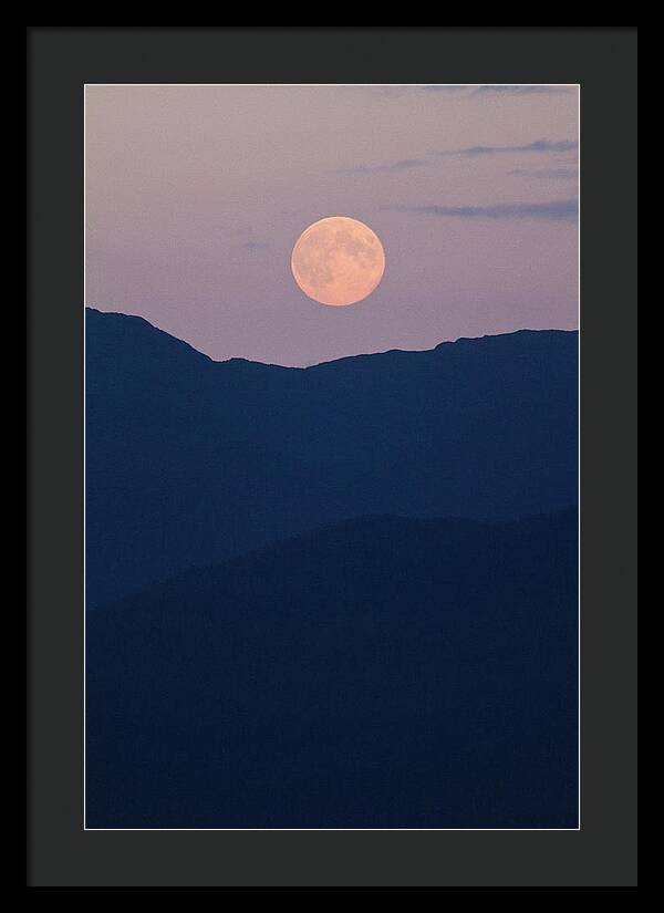 Pale Mountain Moon - Framed Print