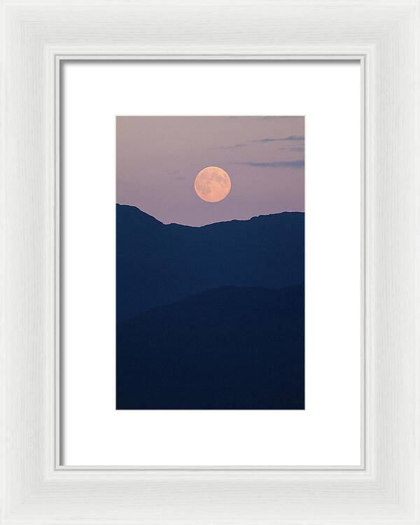 Pale Mountain Moon - Framed Print