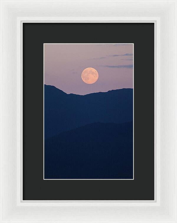 Pale Mountain Moon - Framed Print