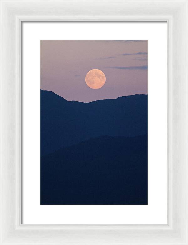 Pale Mountain Moon - Framed Print