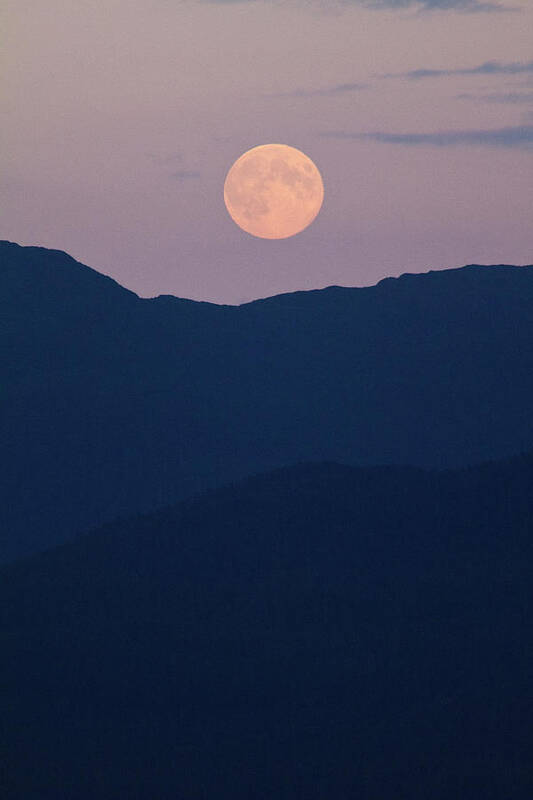 Pale Mountain Moon - Art Print