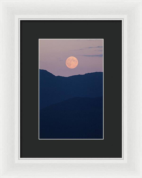 Pale Mountain Moon - Framed Print