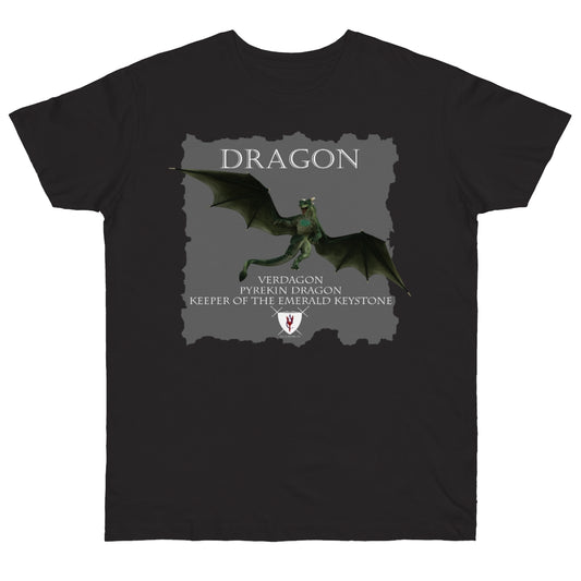 Men's Jersey T-shirt - Dragon Verdagon & Katja and Verdagon Among the Fireflies