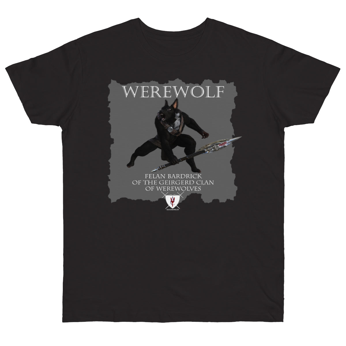 Men's Jersey T-shirt - Werewolf Felan & Bardrick Crest