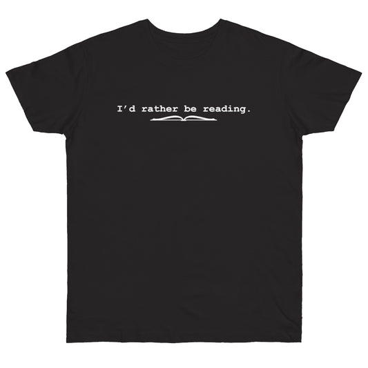 Men's Jersey T-shirt - I'd Rather Be Reading Open Book