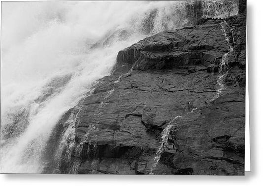 Rivulets in Gray - Greeting Card